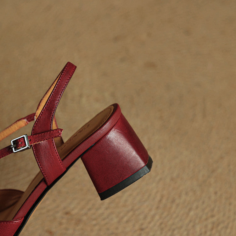 Elegant Leather Heels for Women - Classic Dress Shoes for Formal Occasions