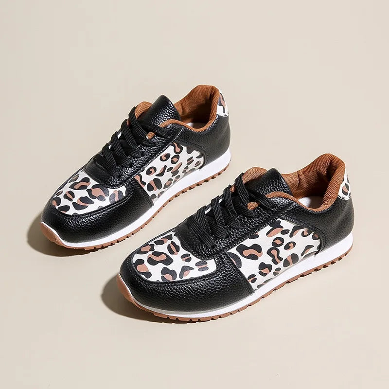 Leopard Print Canvas Sneakers for Casual Wear and Everyday Comfort