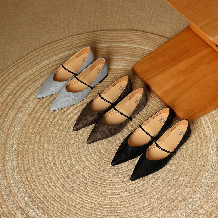 Leather Flats for Women - Comfortable Slip-On Design for Everyday Wear