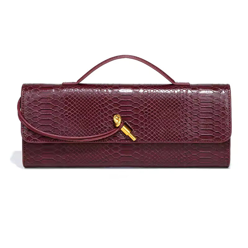 Serpentine Evening Clutch Bag - Elegant Design for Formal Events