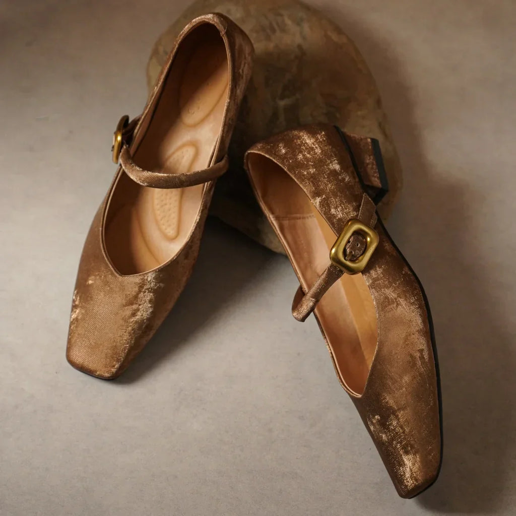 Velvet Heels for Women - Elegant Evening Footwear in Classic Black