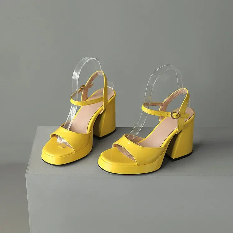 Glossy Valetta Heels - Elegant High Heels for Formal Events and Parties