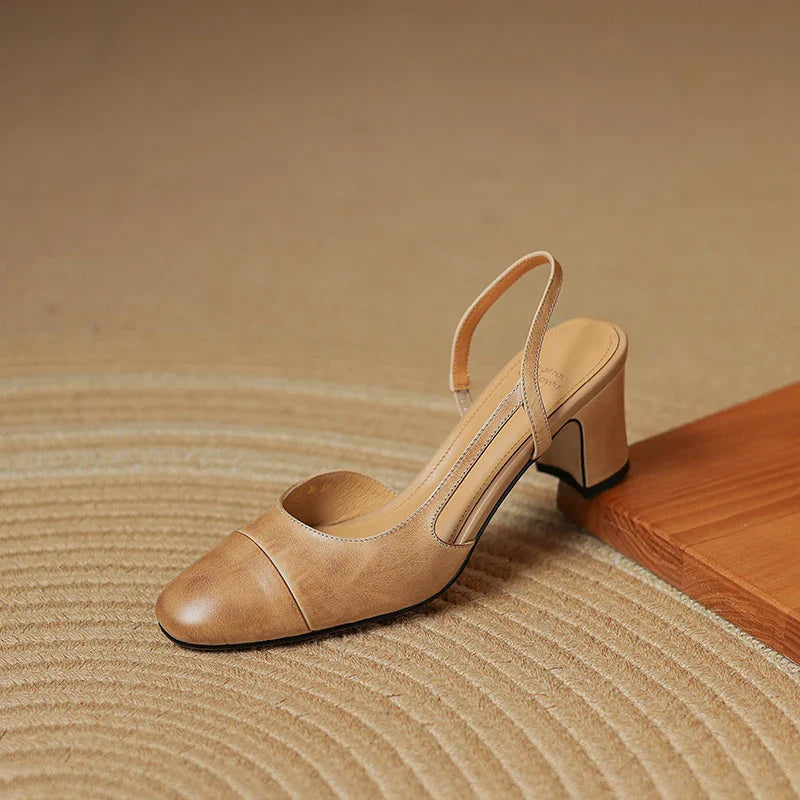 Leather Heels for Women - Elegant Design for Formal and Casual Wear