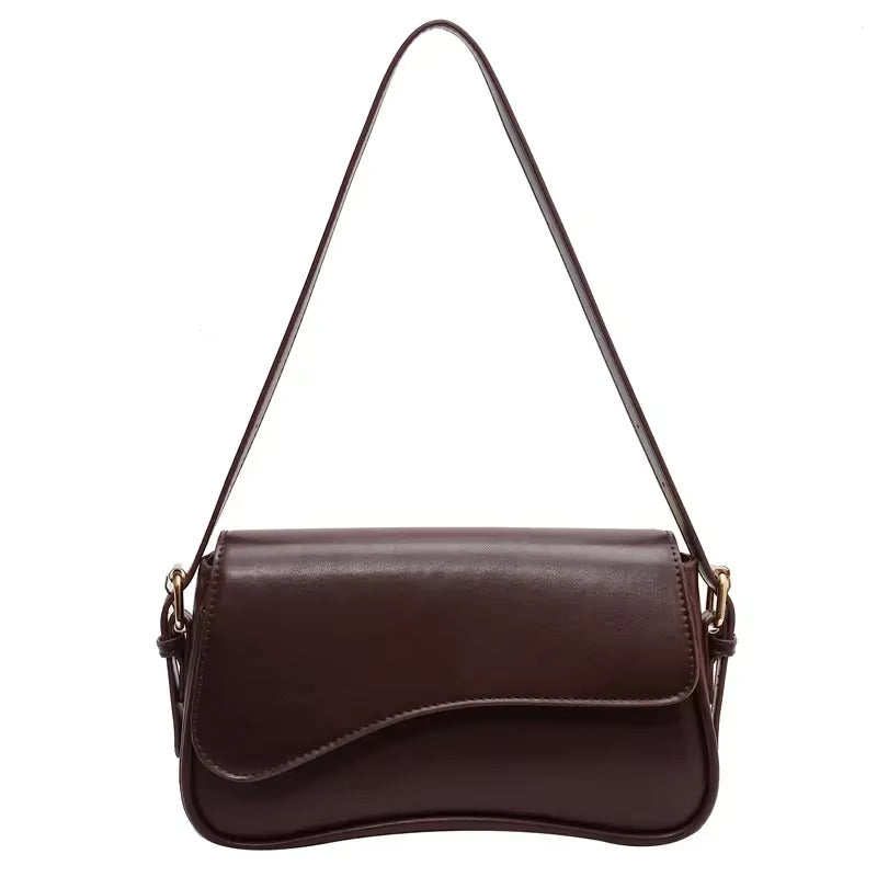 Luxe Shoulder Bag in Faux Leather - Stylish Everyday Handbag for Women