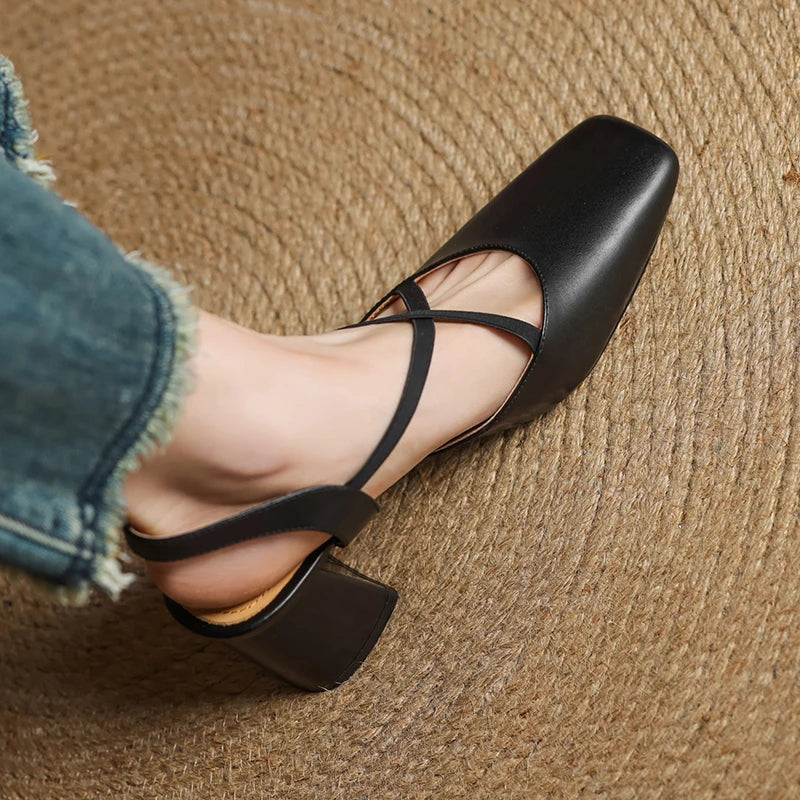 Leather Heels for Women - Classic Design for Formal and Casual Wear