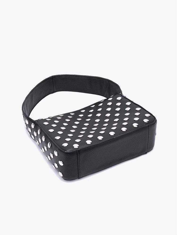 Structured Black Shoulder Bag with Ebon Élan Design for Everyday Use