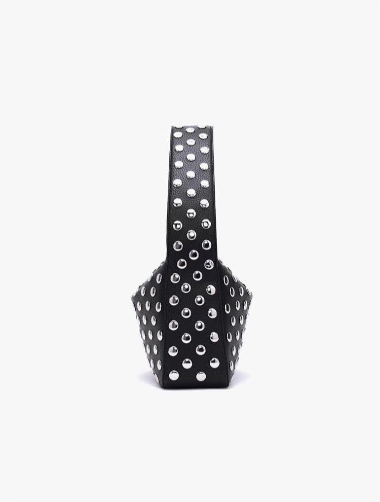Structured Black Shoulder Bag with Ebon Élan Design for Everyday Use