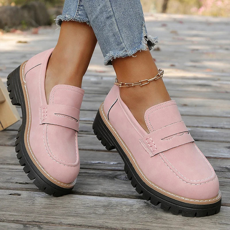 Suede Loafers for Women - Comfortable Slip-On Design for Casual Wear