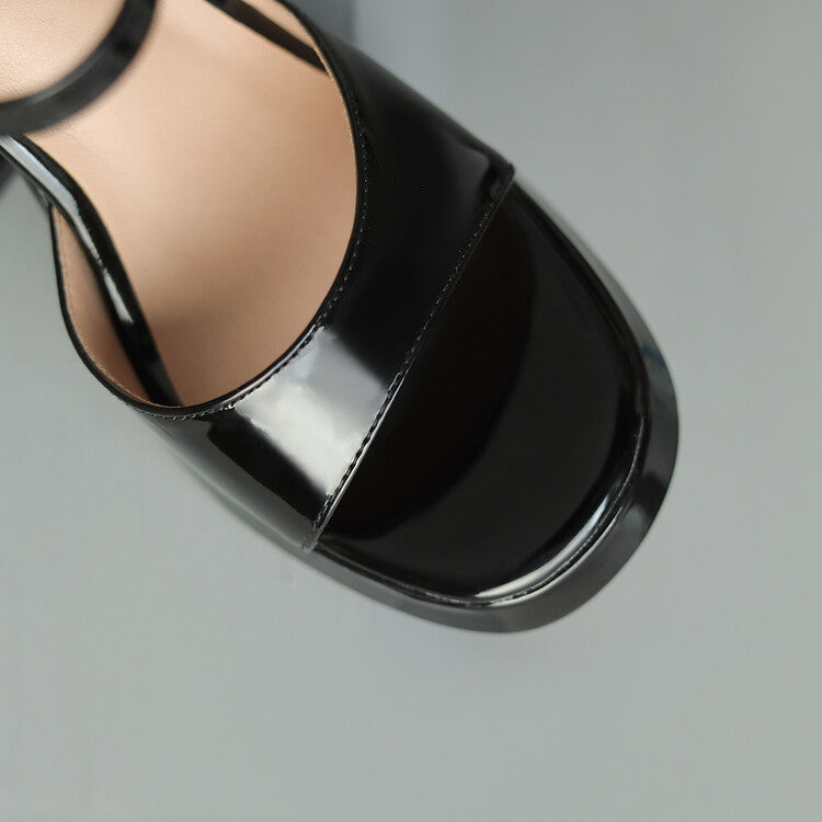 Glossy Valetta Heels - Elegant High Heels for Formal Events and Parties
