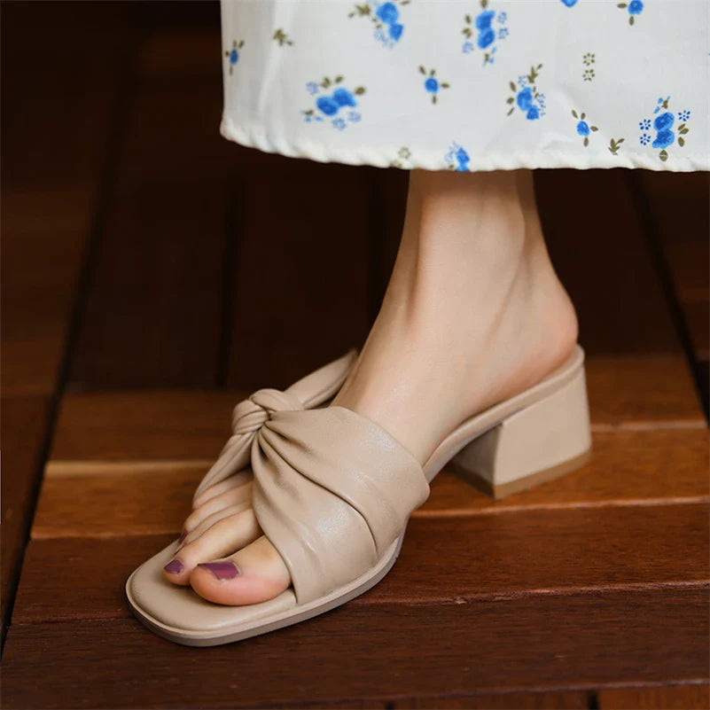 Leather Rosetta Sandals for Women - Comfortable Summer Footwear