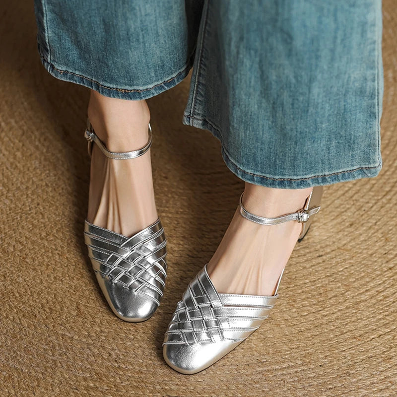 Genuine Leather Heels for Women - Classic Design for Formal and Casual Wear