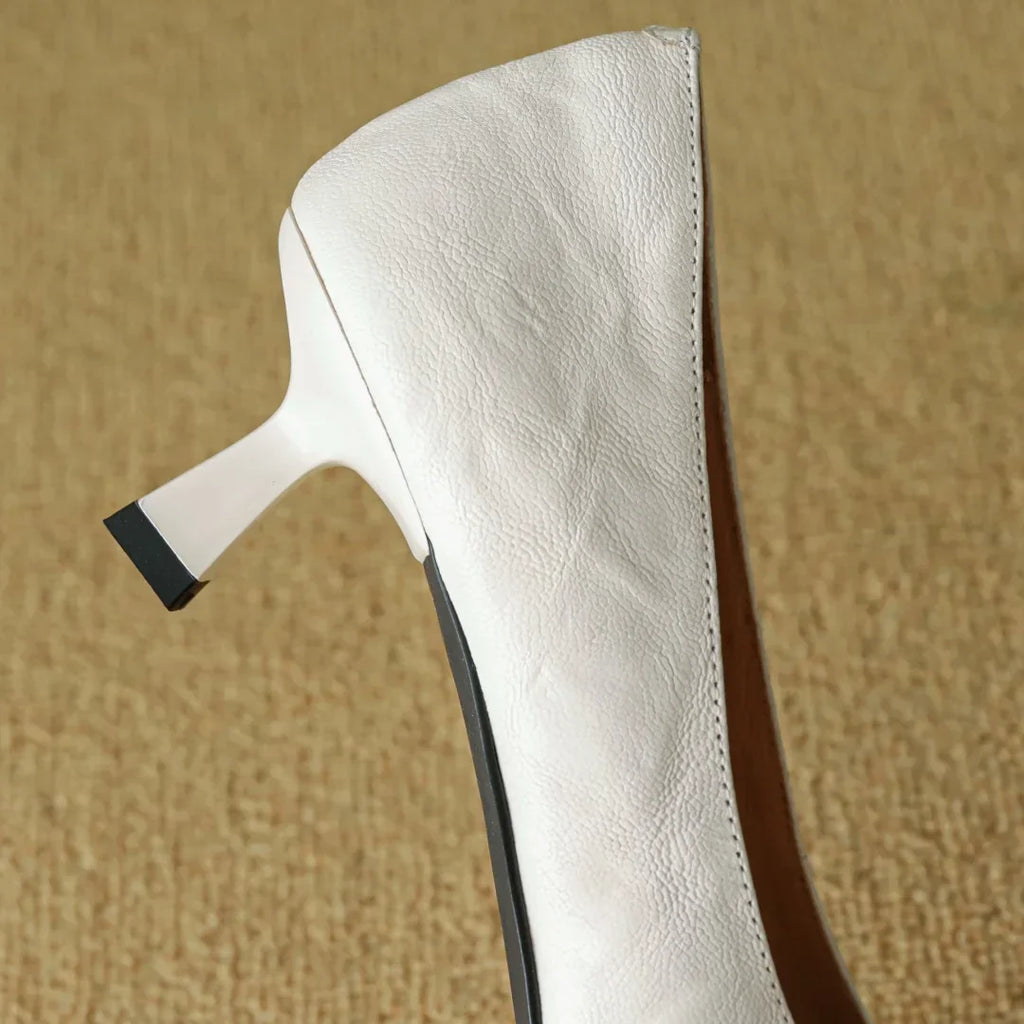Leather Heels for Women - Clara Rose Design - Elegant Dress Shoes