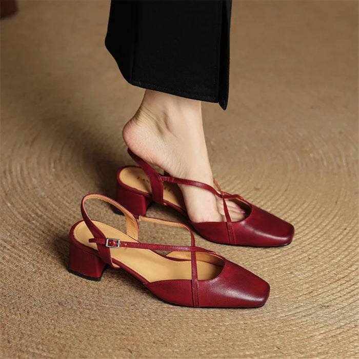 Elegant Leather Heels – Classic Dress Shoes for Formal Occasions