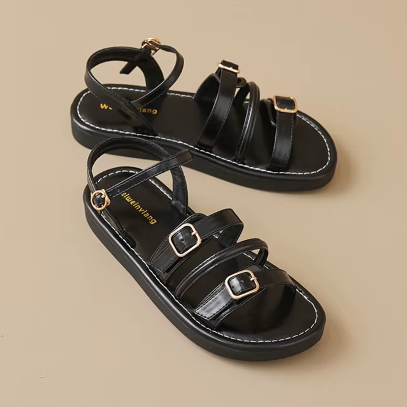 Leather Sandals for Women - Comfortable Casual Footwear for Summer Wear