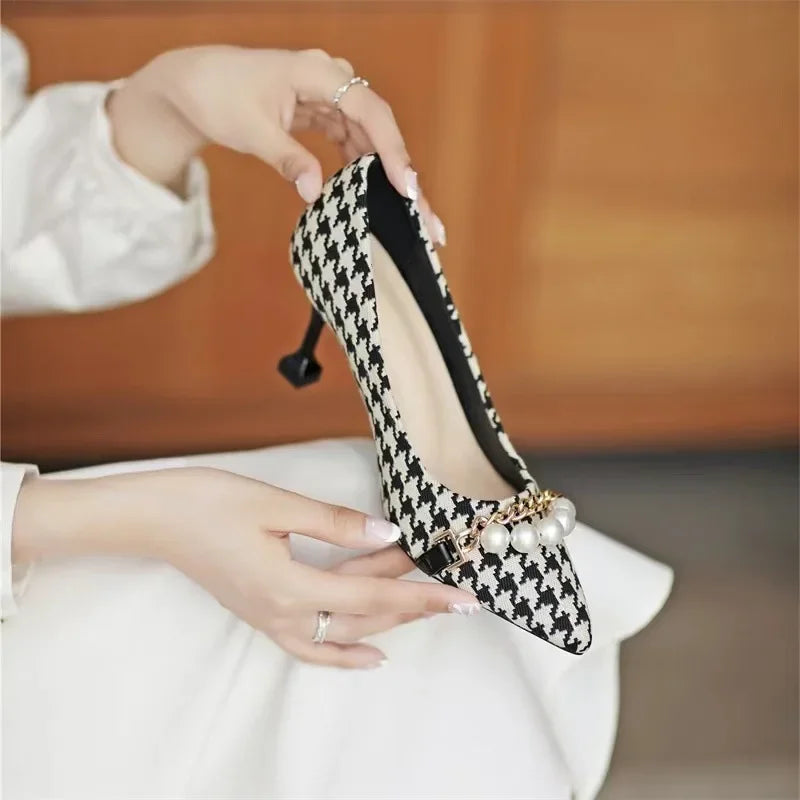 Elegant Stiletto Heels - Faux Leather - Classic Design for Formal Events