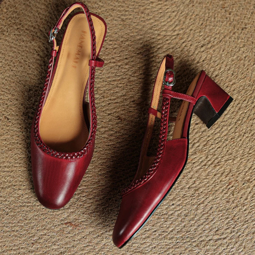 Leather Heels for Women - Elegant Design for Formal and Casual Wear