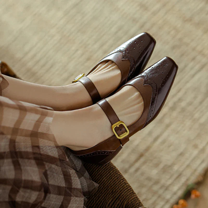 Genuine Leather Flat Shoes for Women - Comfortable Everyday Footwear