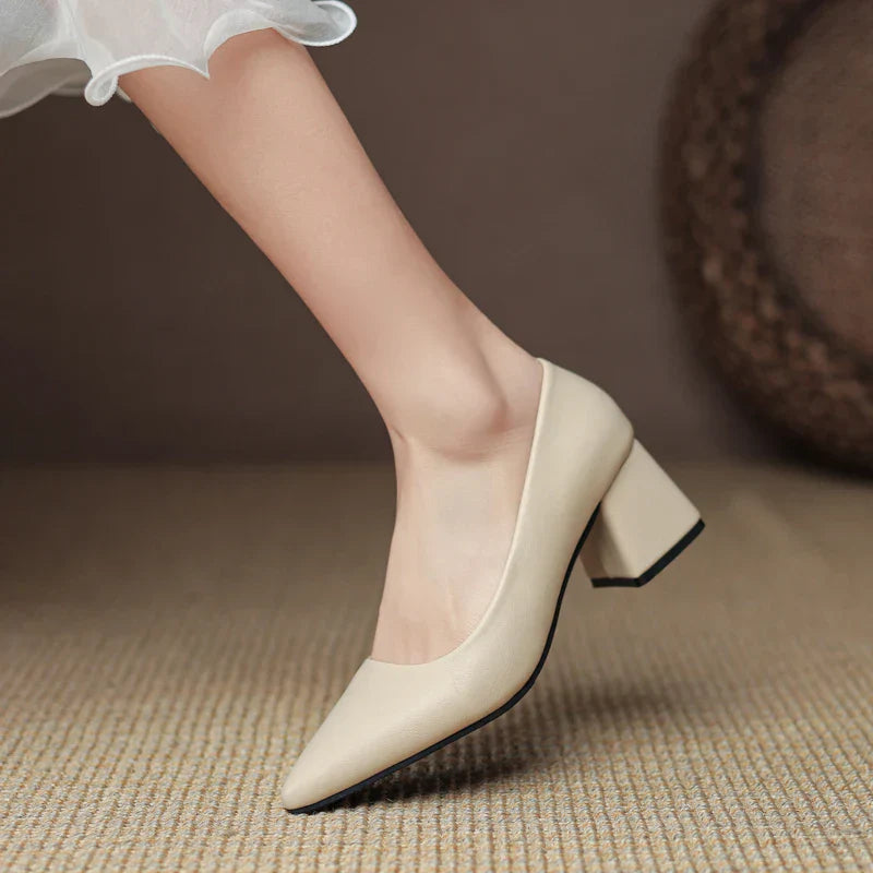 Leather Heels for Women - Stylish Amelia Ray Design for Formal and Casual Wear