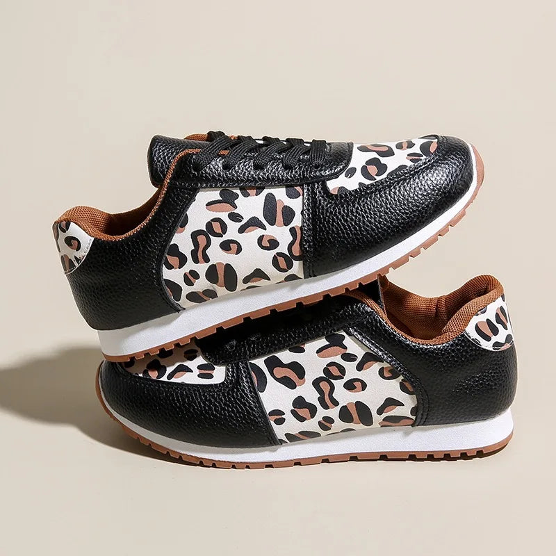 Leopard Print Canvas Sneakers for Casual Wear and Everyday Comfort
