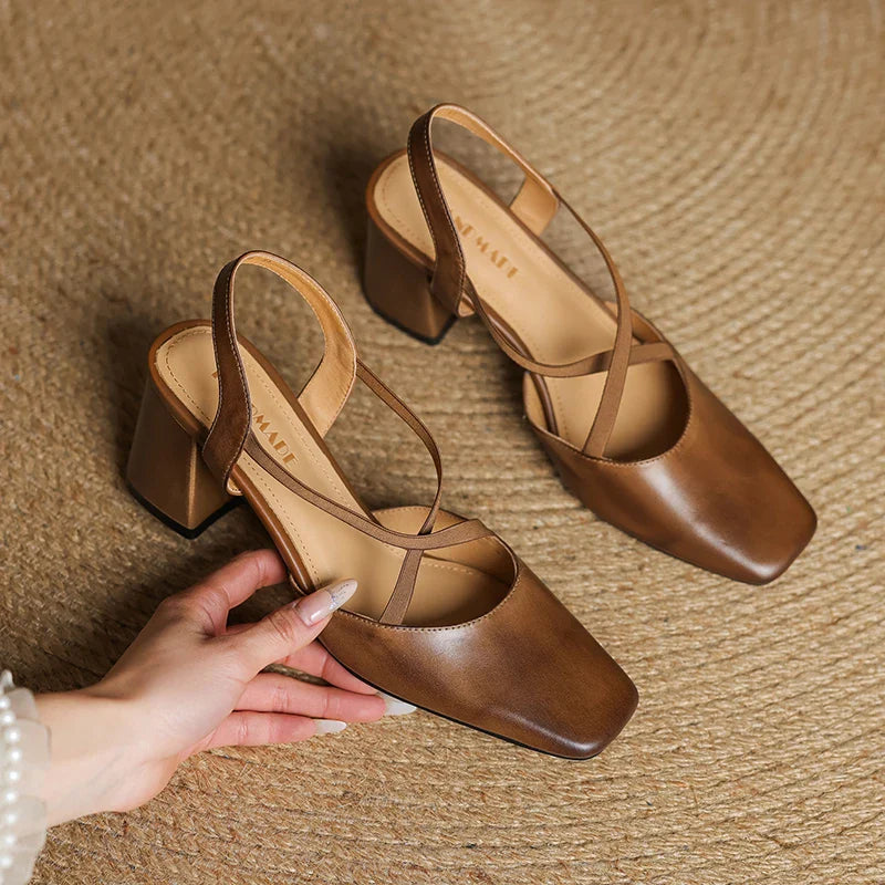 Leather Heels for Women - Classic Design for Formal and Casual Wear