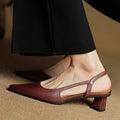 Genuine Leather Heels for Women - Classic Style for Formal and Casual Wear