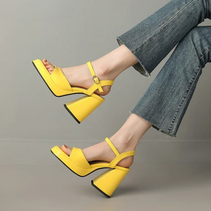 Glossy Valetta Heels