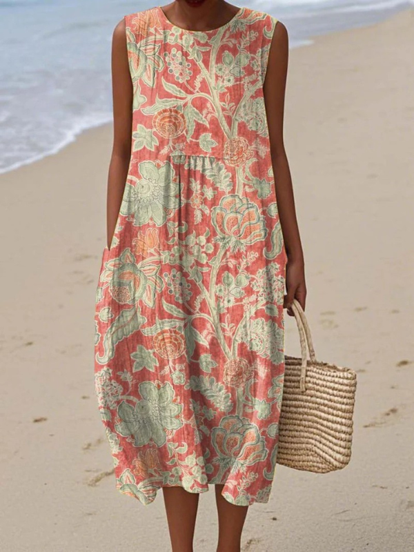 Brunch Ready – Floral Flowing Midi Dress