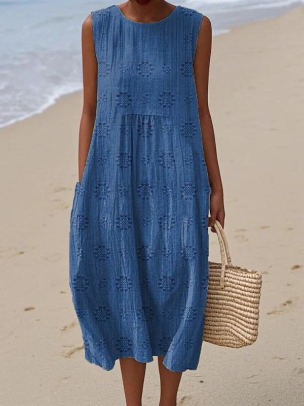 Brunch Ready – Embroidered Midi Dress