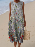 Everyday Elegance – Wildflower Drape Midi Dress