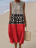 Brunch Ready – Colourblock Midi Dress