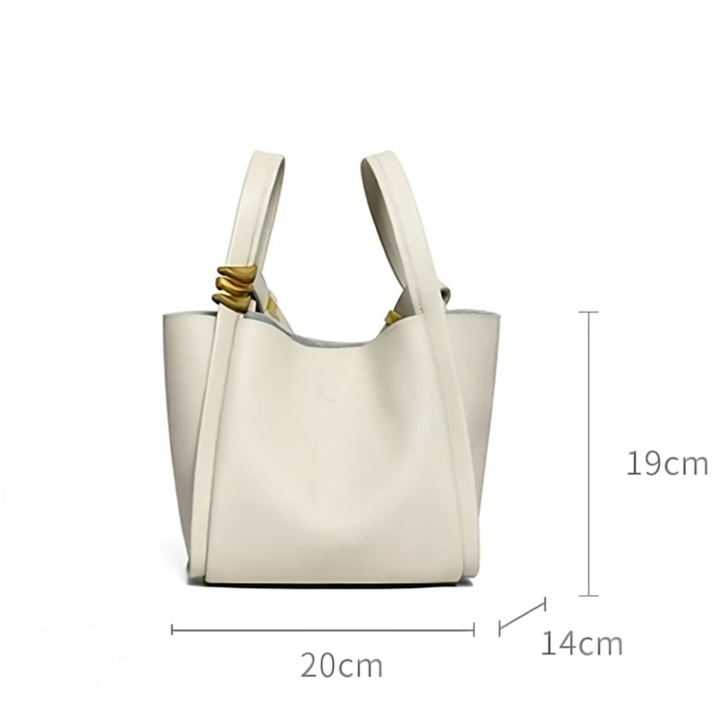 Genuine Leather Crossbody Bucket Bag for Everyday Use - Stylish and Versatile