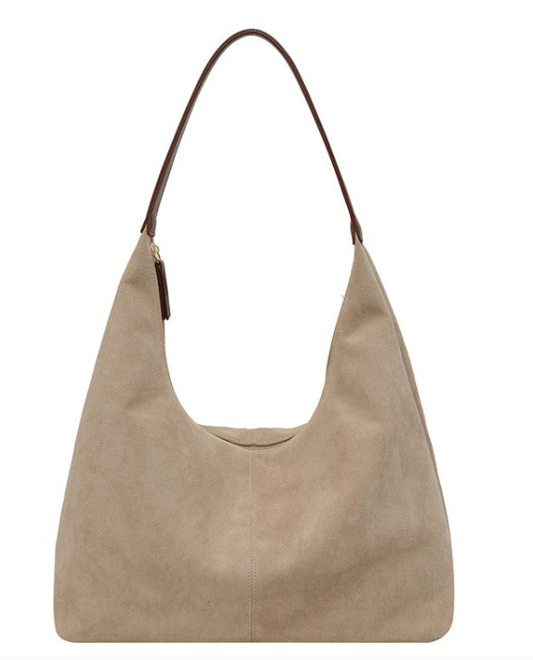 Vegan Leather Half-Moon Tote Bag - Stylish and Versatile Handbag for Everyday Use