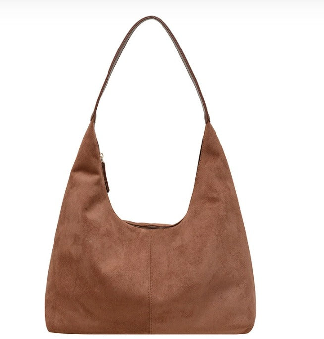 Vegan Leather Half-Moon Tote Bag - Stylish and Versatile Handbag for Everyday Use
