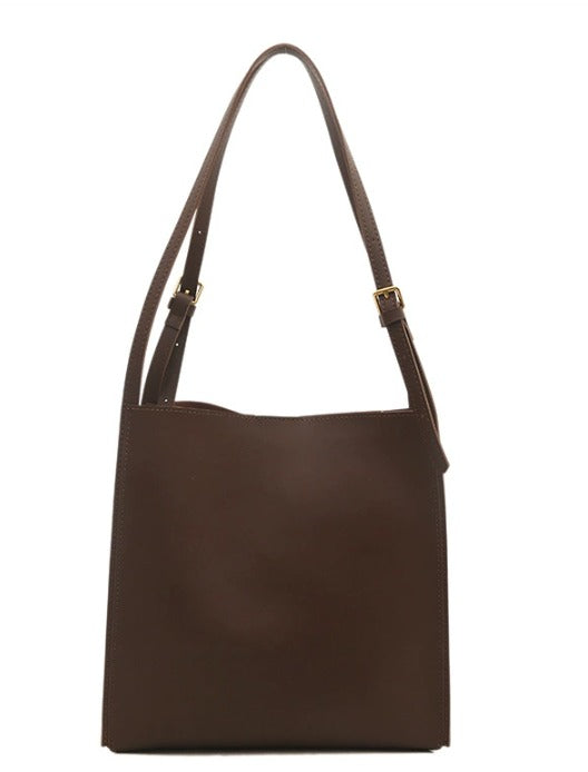 Vegan Leather Shoulder Bag - Daily Chic Design for Casual Use