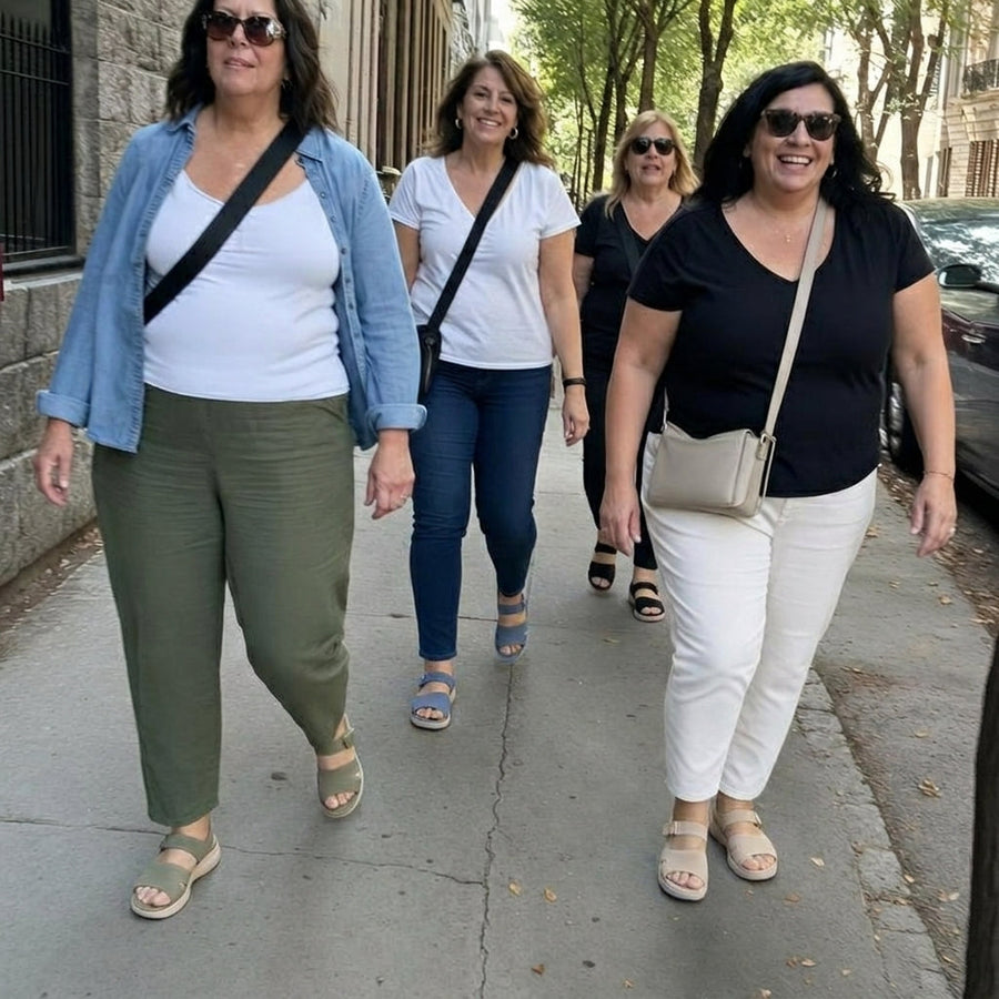 Women walking in Norvelane sandals