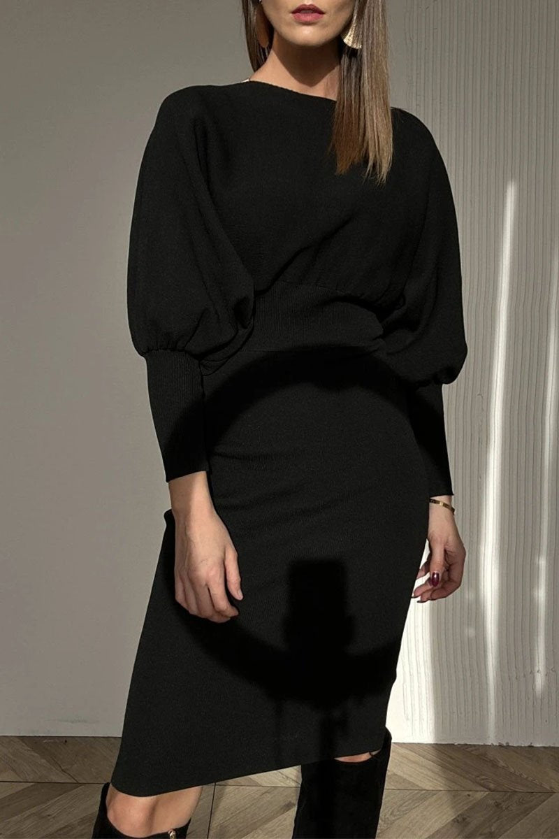 Balloon Sleeve Dress in Elegant Fabric for Formal Events and Parties