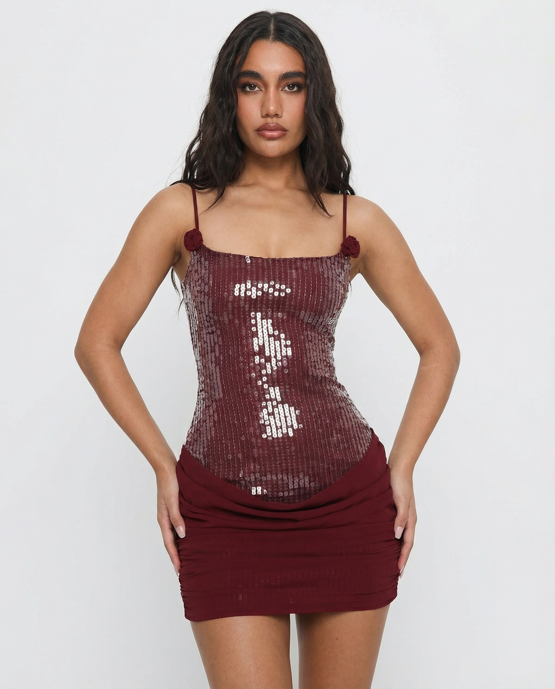 Mini Dress with Floral Print - Lightweight Casual Summer Dress for Women