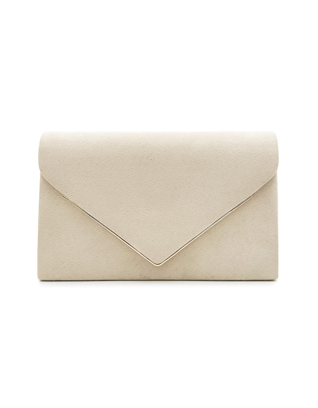 Suede Velvet Envelope Clutch Bag for Evening Events and Parties