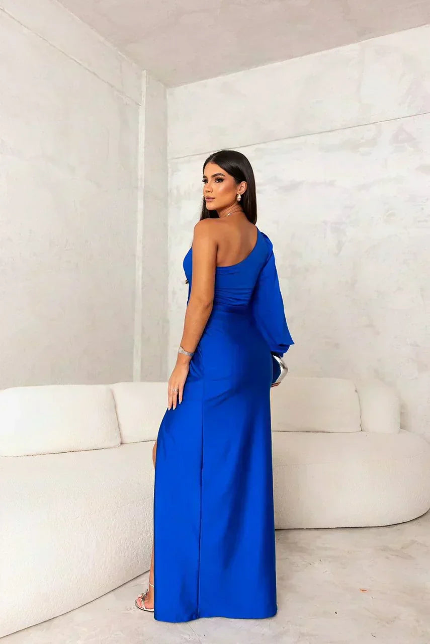 One-Shoulder Maxi Dress | Elegant Evening Gown | Formal Wear for Special Occasions