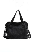 Vegan Suede Crossbody Tote Bag | Vintage Velvet Style for Everyday Use