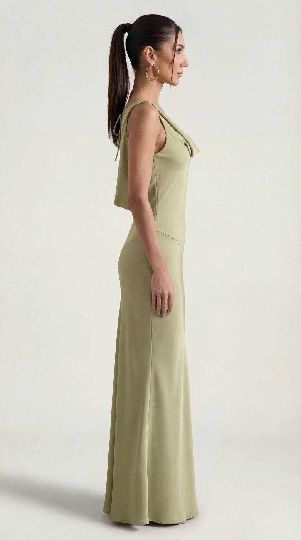 Backless Satin Halter Maxi Dress | Elegant Evening Wear for Special Occasions