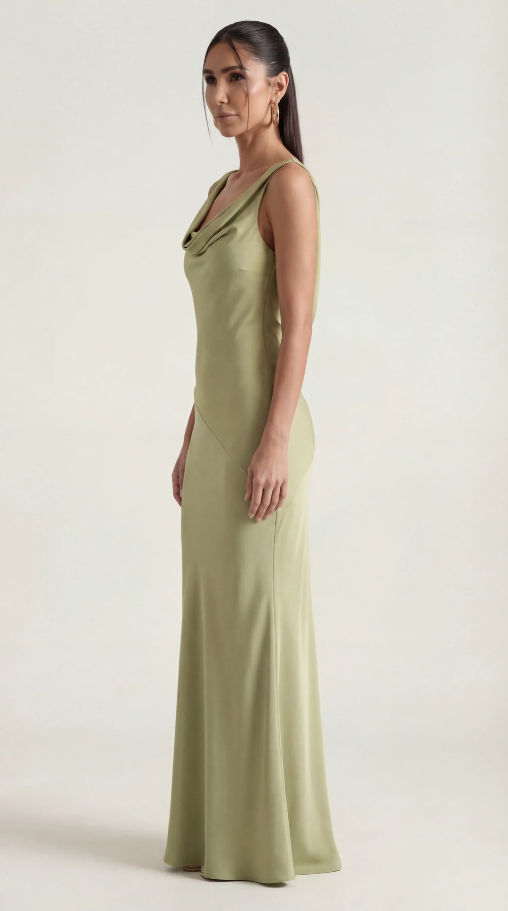 Backless Satin Halter Maxi Dress | Elegant Evening Wear for Special Occasions