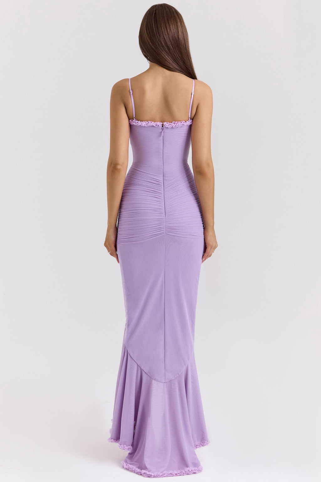 Cascading Ruffle Maxi Dress with Sweetheart Neckline - Elegant Evening Wear