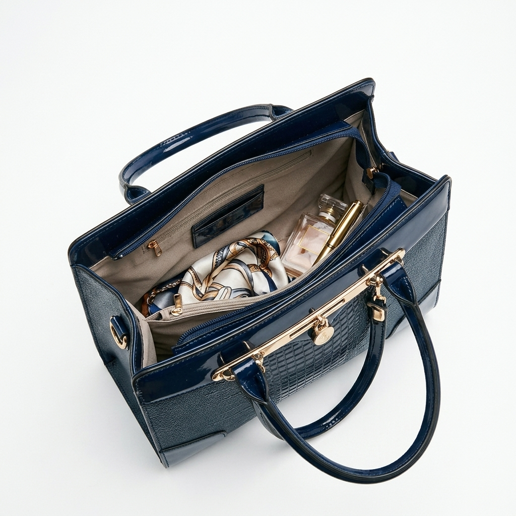 Leather Tote Handbag with Elegant Design for Everyday Use