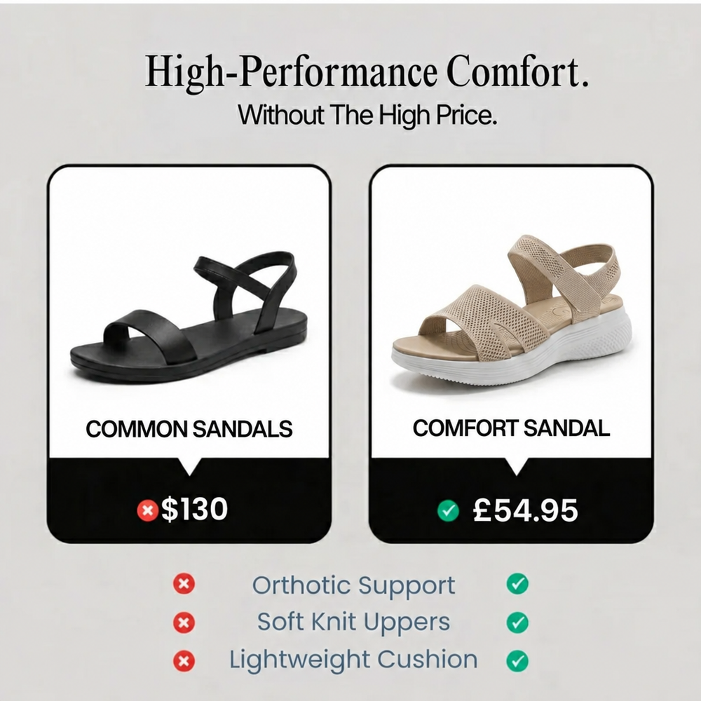 Norvelane comfort sandal vs common sandals comparison