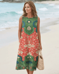 Weekend Wanderlust – Floral Print Bohemian Midi Dress