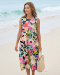 Garden Party Ready – Floral A-Line Midi Dress