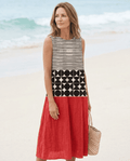 Brunch Ready – Colourblock Midi Dress