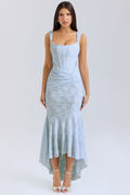 Sculpting Lace Maxi Dress | Sleeveless Design for Formal Events and Parties