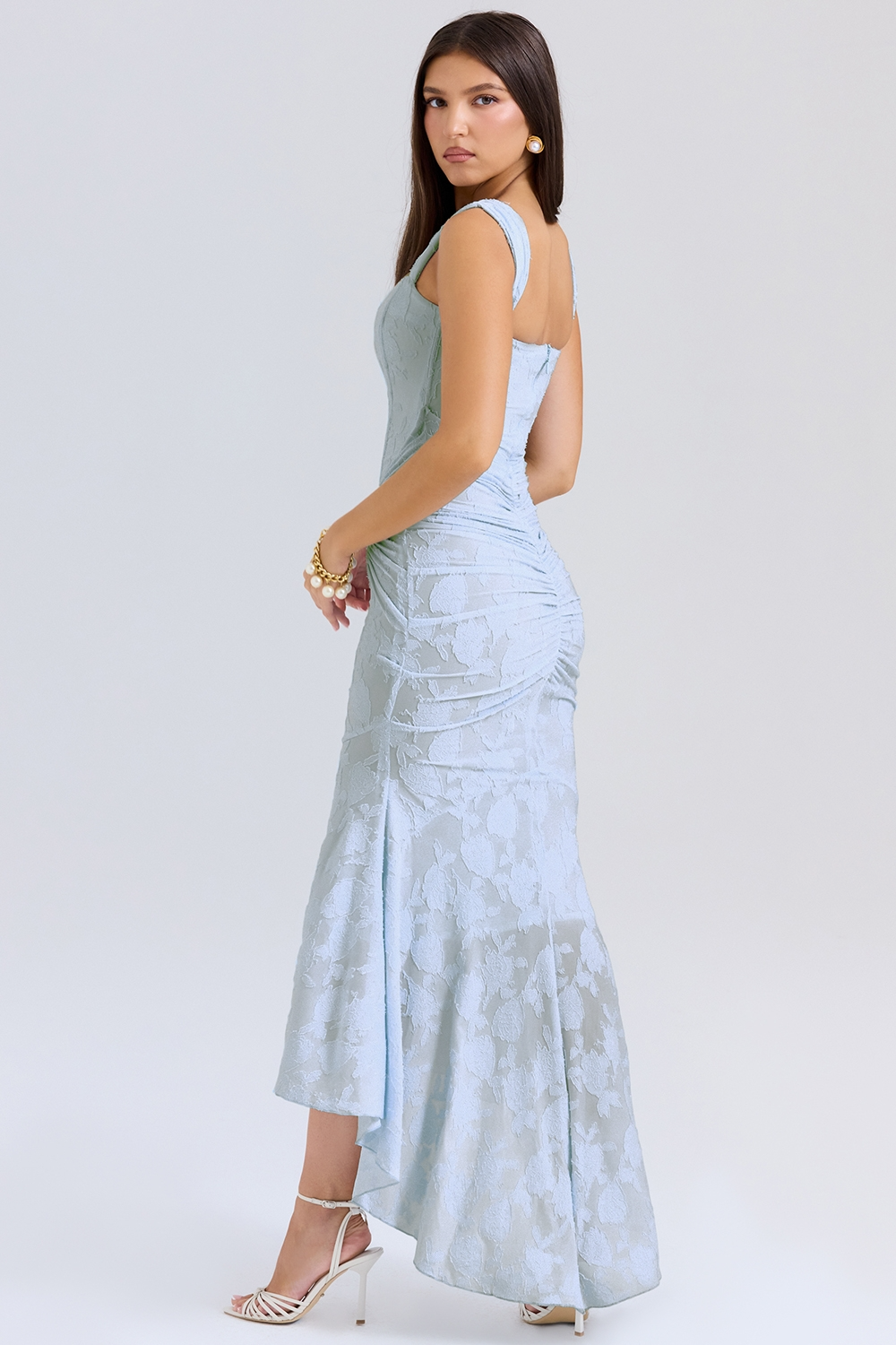 Sculpting Lace Maxi Dress | Sleeveless Design for Formal Events and Parties